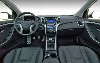 Interior of a modern car